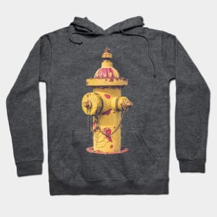 Eddy Valve Peeling Yellow Fire Hydrant Hoodie